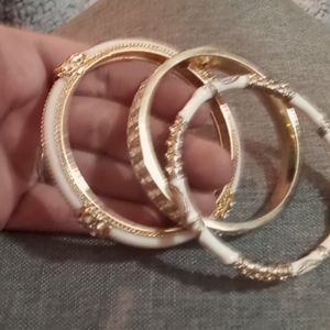 Vintage enameled bracelet set